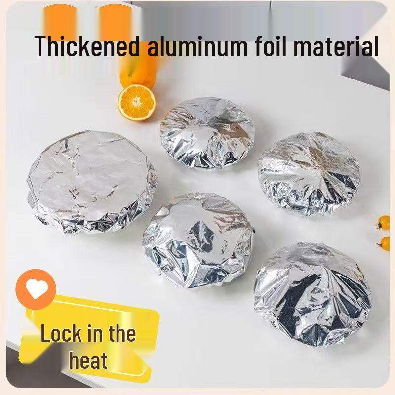 Thickened Aluminum Foil Food Wrap: Washable, Multi-functional, BBQ Sleeve, Labelable, Fresh-Keeping Cover