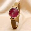 New Stereo Literal Quartz Bracelet Watch Female Jewelry Magnetic Mesh Belt Watches Ladies Clock Luxury Women Dress Wristwatches