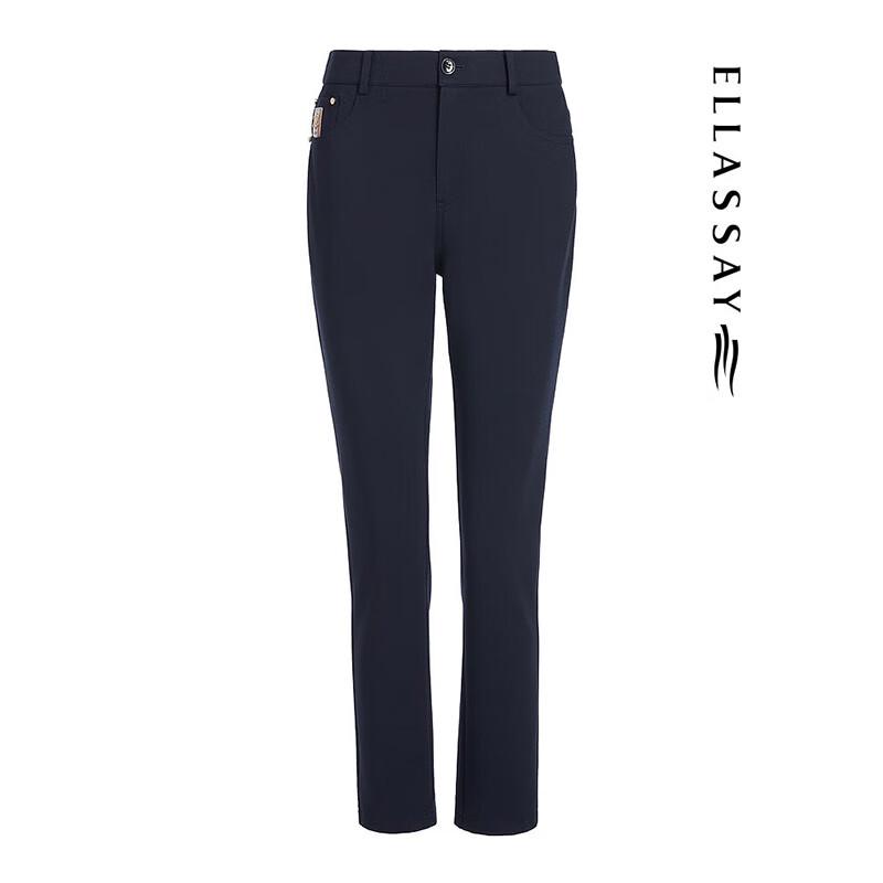 ELLASSAY Women's Spring British Style High-Waist Skinny Pants