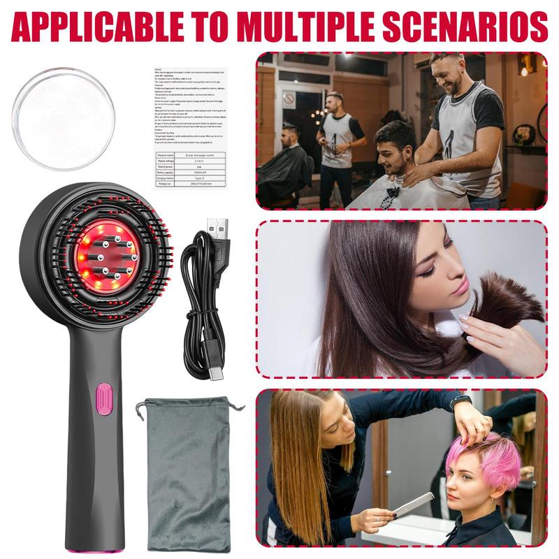 Scalp Massage Comb 2 in 1 Hair Oil Applicator Hair Massager Electric Scalp Massager Scalp Massaging Brush for Stimulates Hair