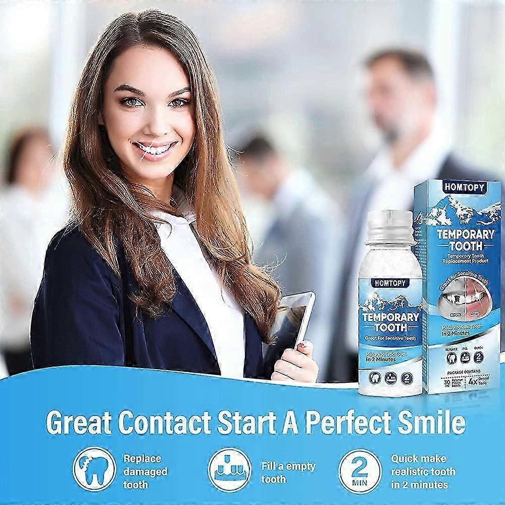 Tooth Filling Repair Kit, Temporary Teeth Filler with 4 Dental Tools,Teeth Replacement Kits for Temporary Fixing Filling Missing Broken Chipped Tooth