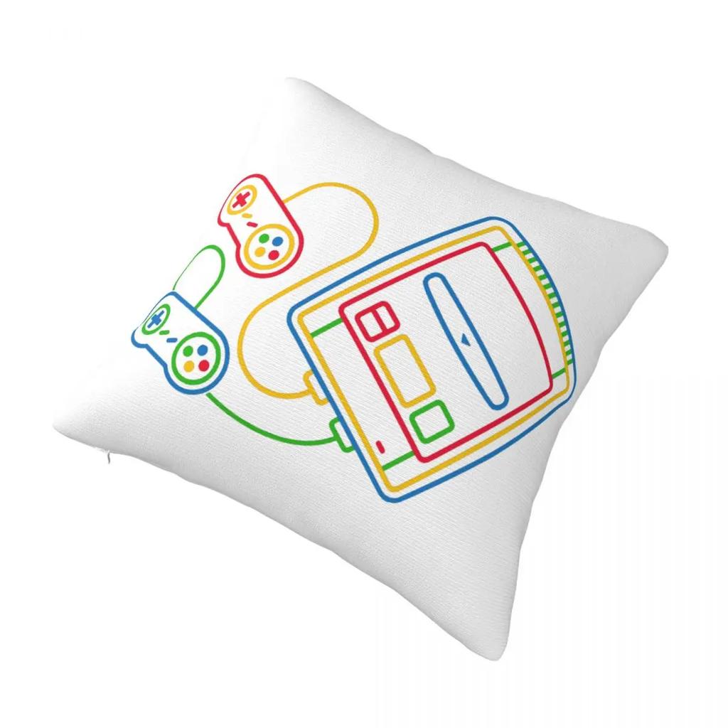 Famicom Pillow Case Super Famicom Polyester Bed Pillowcase Zipper Summer Funny Cover