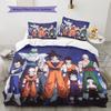 Dragon Ball Muster Bettwäsche Heimdekoration Geburtstagsgeschenk (1 Bettbezug + 2 Kissenbezüge, ohne Füllung)