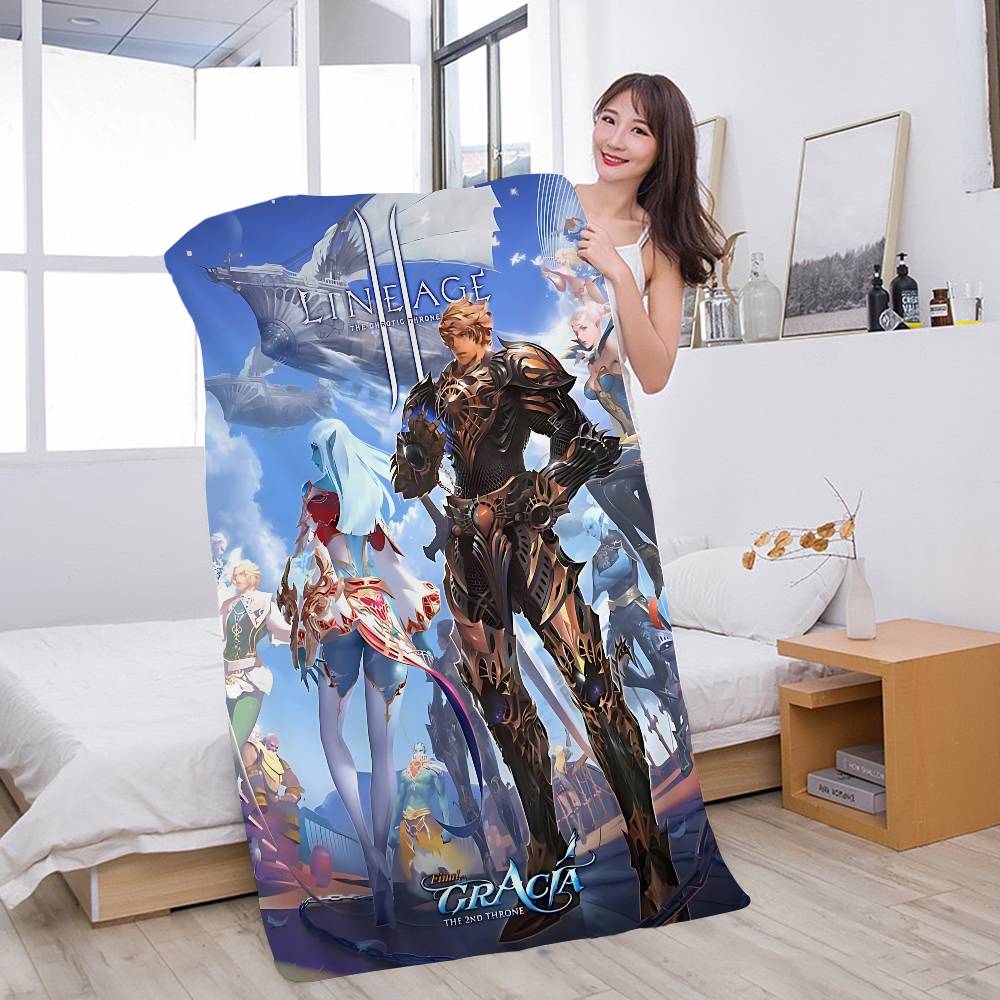 Game Lineage 2 Bath Towel Microfiber Soft Water Absorbing Breathable For Girl Kids Decorative Cartoon Beach Towel