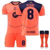 2025-26 UEFA Champions League Barça 2. venkovní #8 PEDRI Sportovní tréninkový dresový set se socks Dospívající Děti Dospělí Fotbalové soupravy