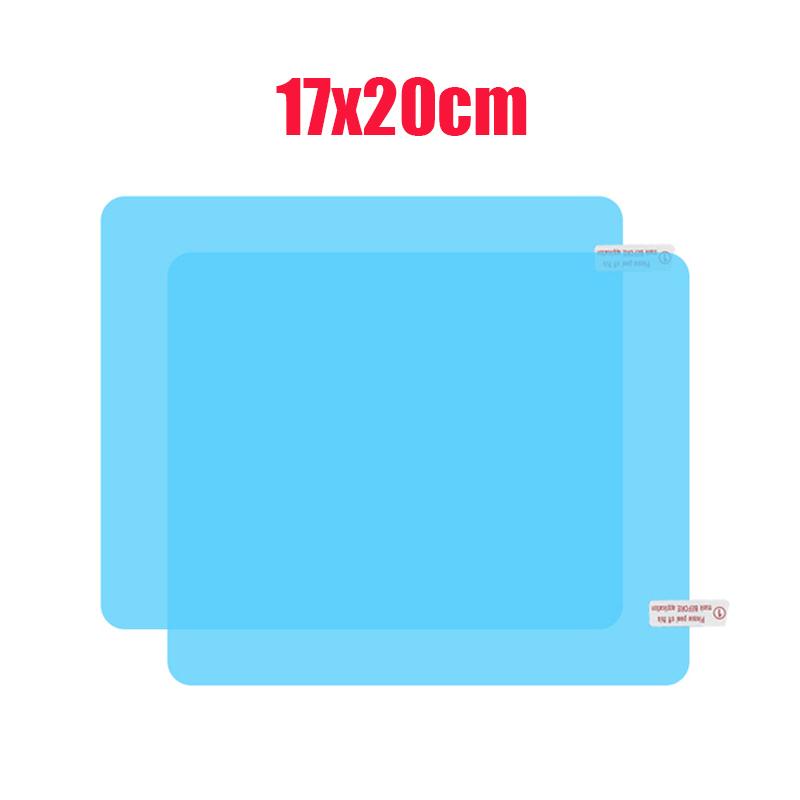2Pcs Car Rainproof Film Car Rearview Mirror Protective Rain Proof Anti Fog Waterproof Film Car Sticker Accessories Oval Square