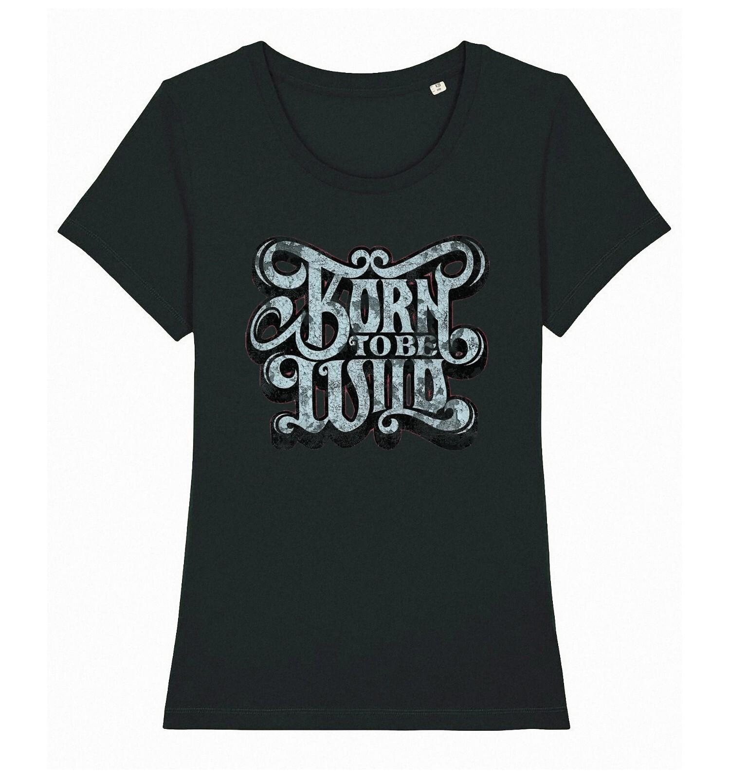 Born To Be Wild Womens T-Shirt Mens Womens Tees Top Biker Humour Funny Cotton Gift Ladies Top 3XL