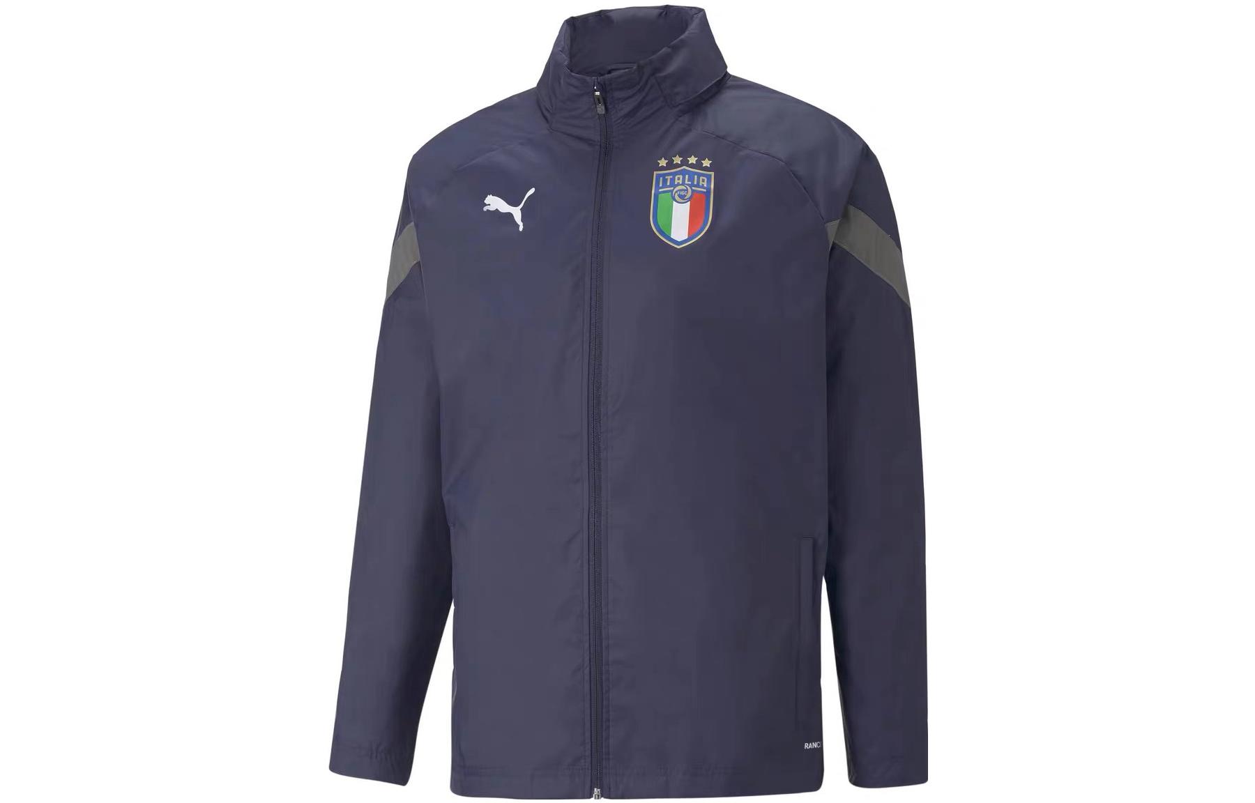 PUMA Italie 2022 Jackets & Coats Italy Version 2122 Season Player Edition Men s Navy Blue 767068-04 S