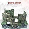 Resin Fish Tank Ornament: Western Castle Cave with Oxygen Feature