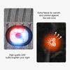 Unisex Ensfarget LED Lys Lue Fleecefôr Strikket Lues Vinter Utendørs Ridning Nattløping Varsellys Lue Streetwear