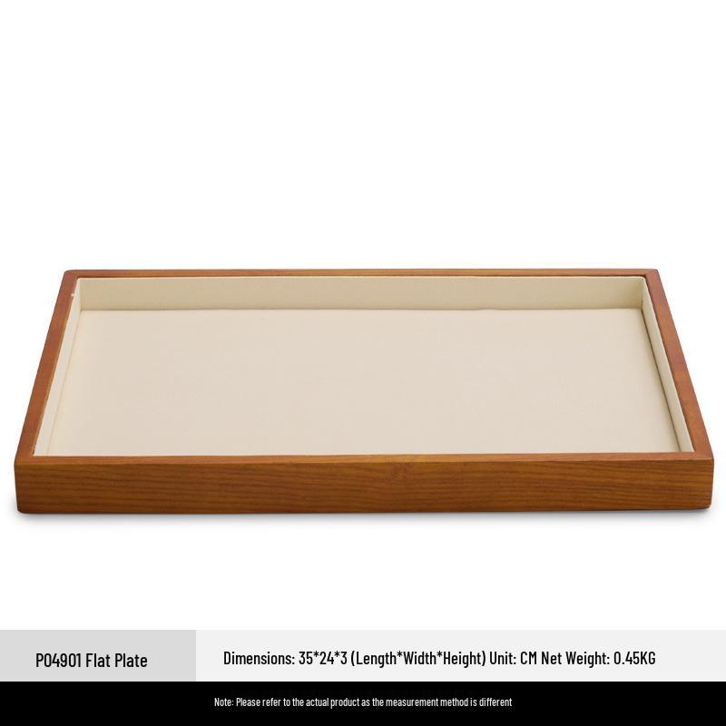 Fanxi Solid Wood Jewelry Display Tray for Rings, Necklaces, and Bracelets
