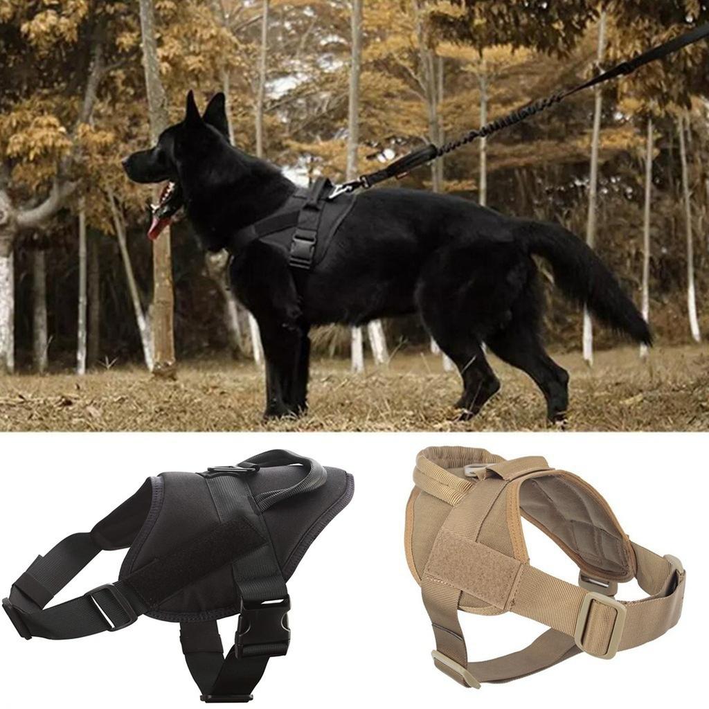 Dog Vest Training Military Patrol Service Dog Adjustable Nylon Dog with Handle Dog Summer Clothes