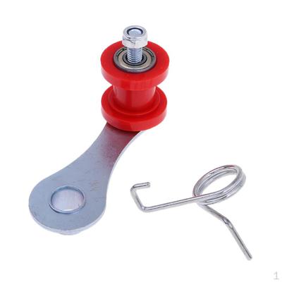 Tensor de cadena de motocicleta 420/428/520/530 con guía de rodillos y resorte