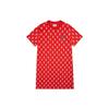 MLB Boston Red Sox All Over Print Mid-Length Sports Casual Breathable Crew Neck Short Sleeve Dress Women Dresses 3FOPM0123-43RDL