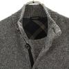 BLACK LABEL CRESTBRIDGE Mock neck Knit jacket M gray Men's Used
