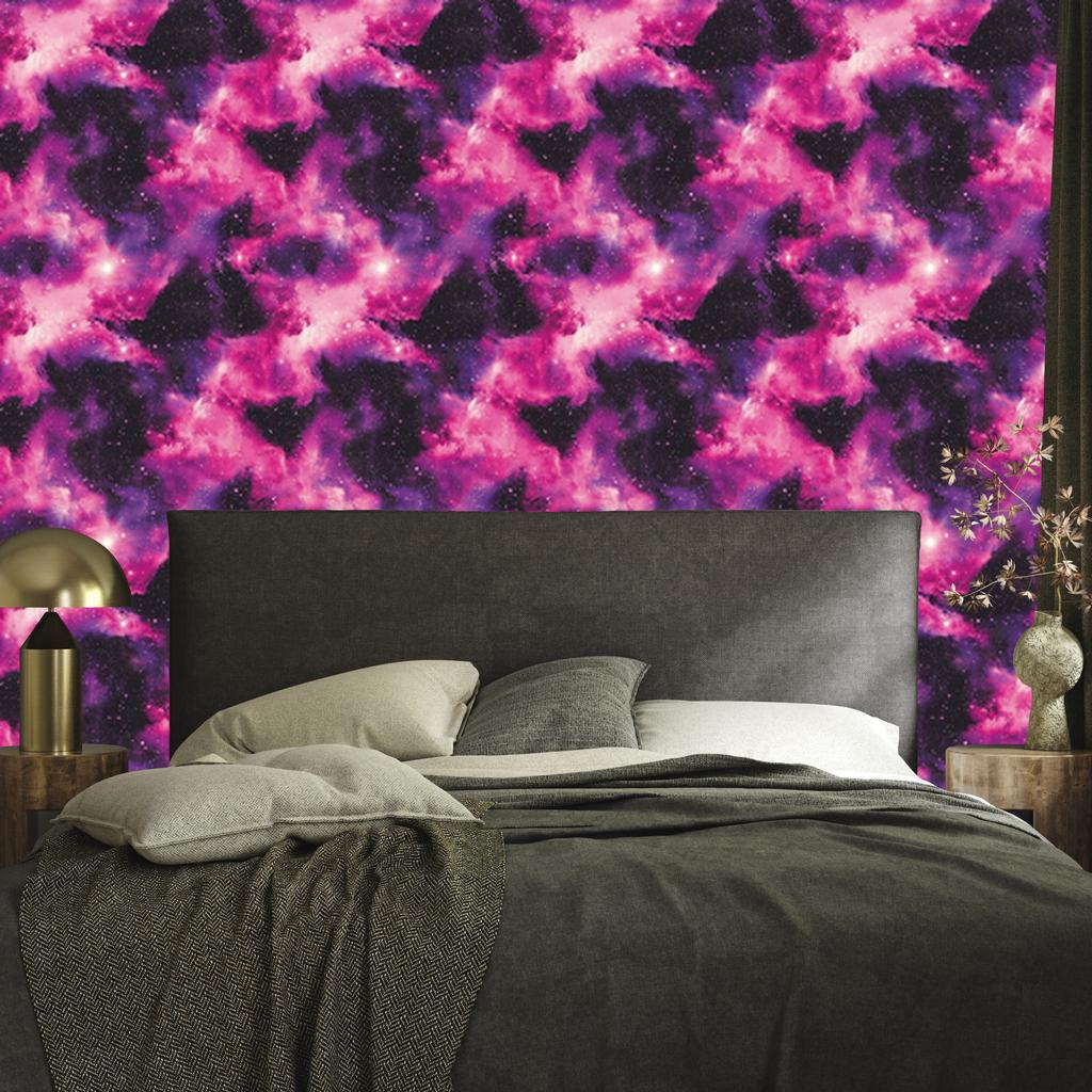 Watercolor Plum Galaxy Wallpaper for Living Room and Bedroom 50x1000