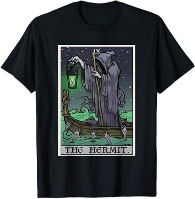NEW The Hermit Tarot Card Gothic Grim Reaper Horror Cool T-Shirt Unisex T-Shirt