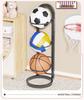 Foldable Multi-layer Sports Ball Storage Rack for Home