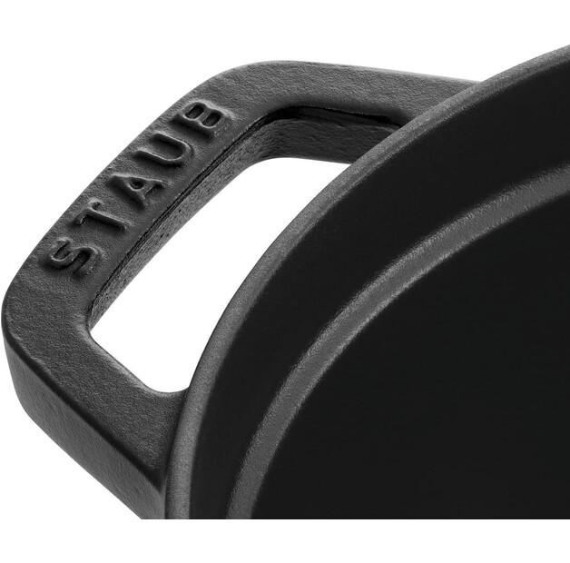 Кокотница Zwilling Staub, овальная, 42.8×37 см, чёрная, 8 л (40509-370-0)