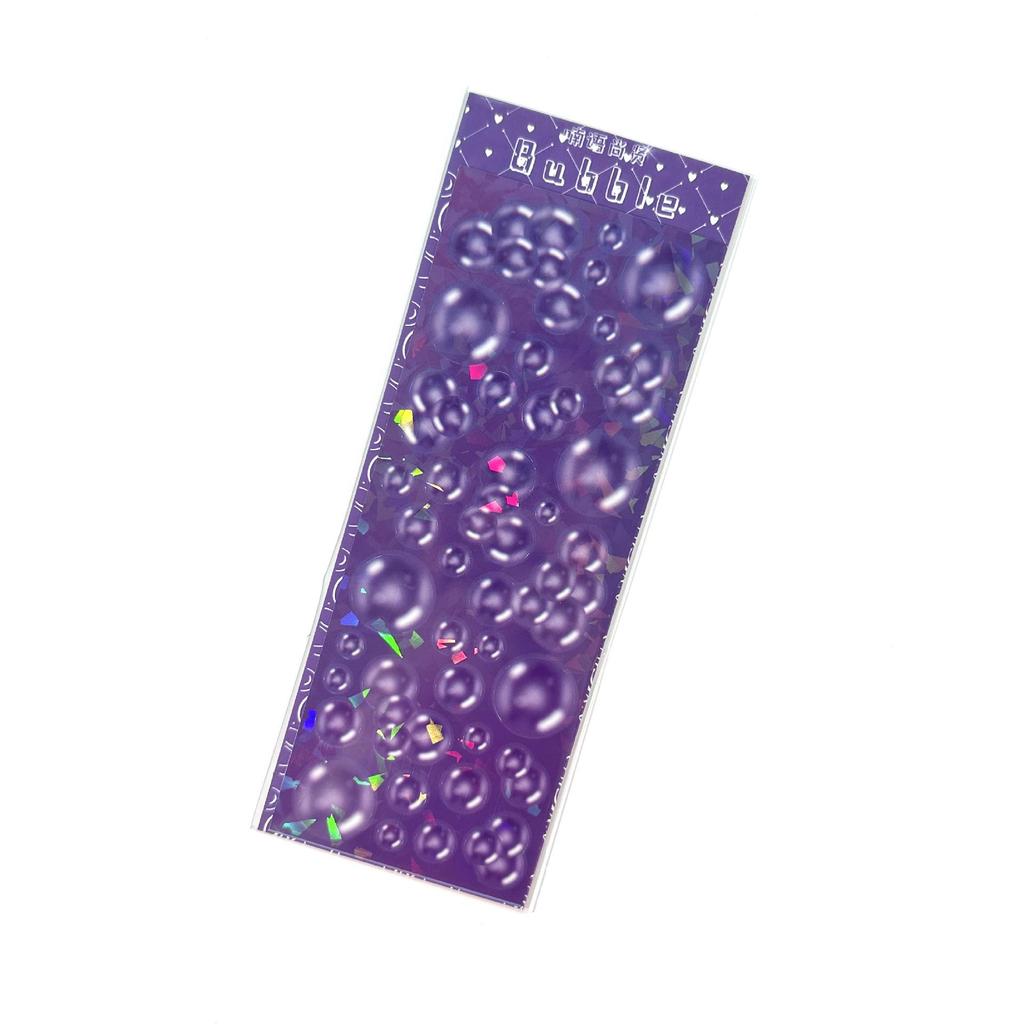 Korean Style Laser Bubble Stickers for Journaling and Card Decoration