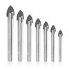 Tile Drill Bit Triangular Alloy Ceramic Drilling Tool Portable Drilling Tool Replacement Glass Punching Head