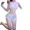 Sexy underwear small floral contrasting lace splicing sexy low-cut pure desire suspender hip lace lace