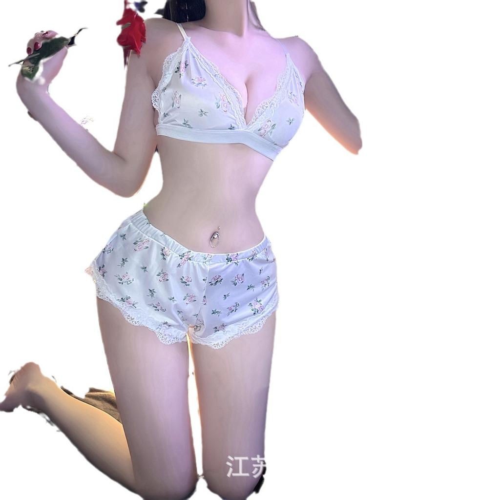Sexy underwear small floral contrasting lace splicing sexy low-cut pure desire suspender hip lace lace