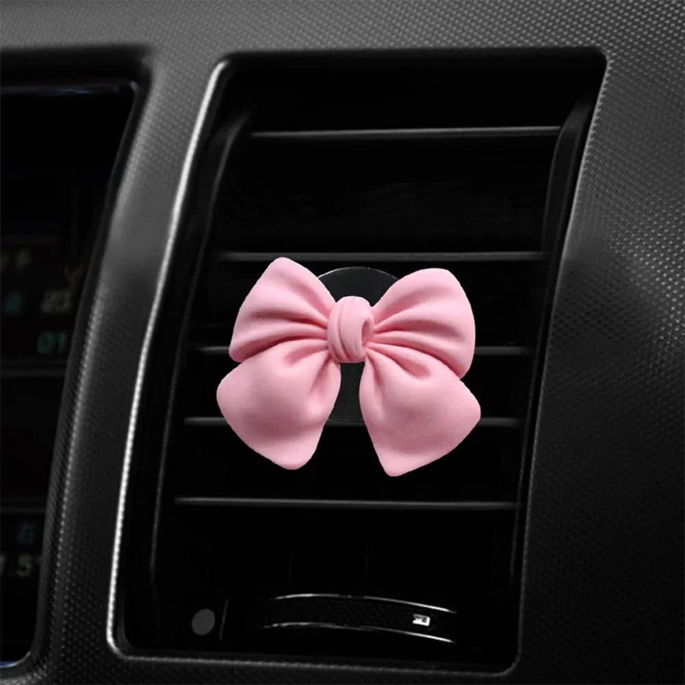 Cute Bow-knot Car Air Vent Freshener Perfume Clip Woman Car Art Air Conditioning Clip Car Interior Decoration Accessories