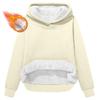 Women's Fashionable Casual Long-Sleeved Top With Fleece Thickened Hooded Sweatshirt