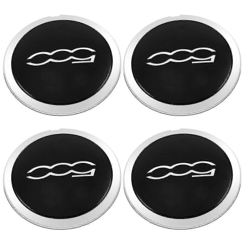 4pcs 133mm Hubcap for Fiat 500 Wheels Centre Hub Caps Set 68078419AC 68078421AC Dust Cover Sliver 51884863