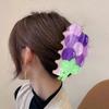 Fruit Theme Acrylic Hair Claw Clip Ponytail Holder For Women Vacation Daily Wear
