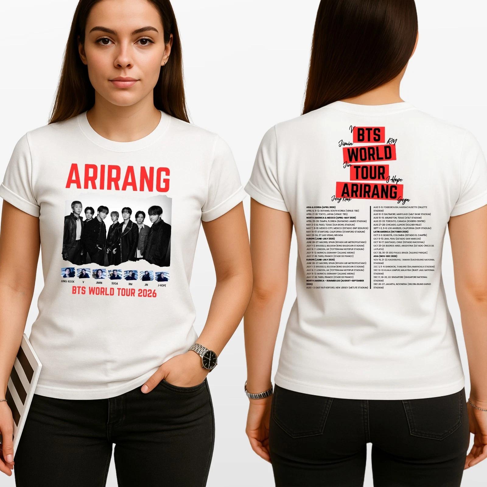 BTS World Tour 2026 Arirang AOP T-Shirt L