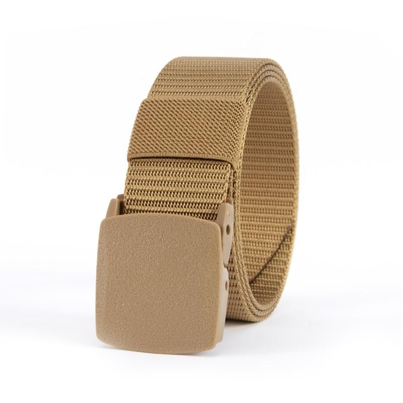 

Мужской ремень Мужской спортивный нейлоновый ремень с пластиковой пряжкой Холщовый ремень 120cm дубильная кора