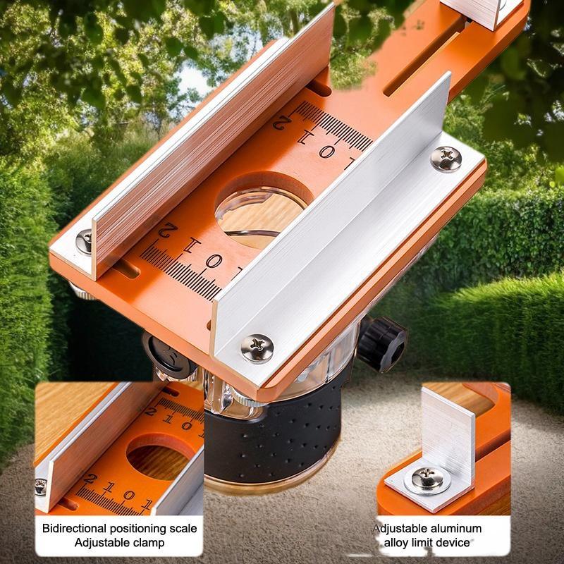 Wood Router Slotting Locator Accurate Slotted Base Slotting Machine Bracket Handheld Edge Trimmer Milling Curve Cutting Tool