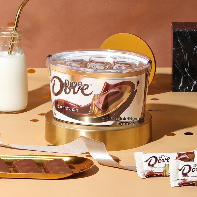 Dove Silky Milk Chocolate Tub 252g