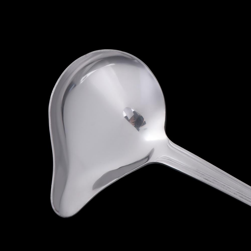 Stainless Steel Drizzle Saucier Spoon Multifunctional Oil Spoon Effortless Soup  home