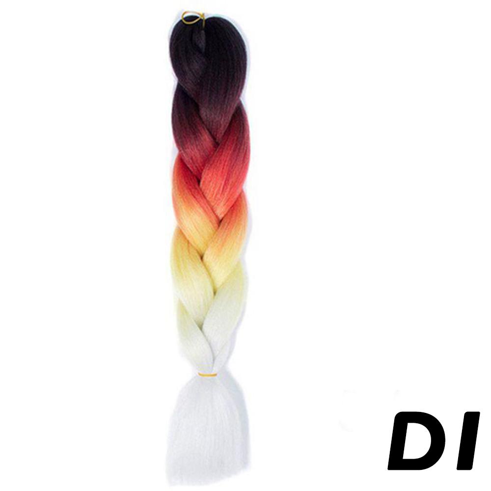 MISS WIG Synthetic Long Braid Ponytail Extension Straight Sleek Wrap Around Colorful Braid Hair Extensions Ponytail Natural Soft For Women Wear