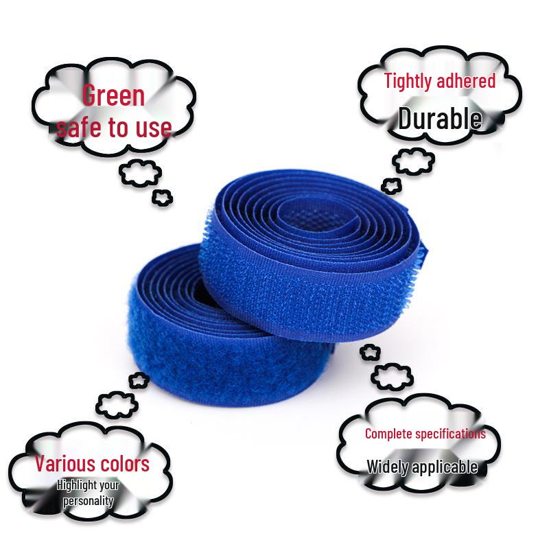 Colorful Self-Adhesive Velcro Cuffs: 2cm Hook & Loop Fastener for Clothes and Shoes