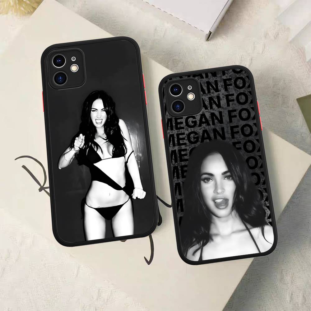 Schauspielerin M-Megan Fox Model Handyhülle Für IPhone 16e 16 15 14 13 12 11 Pro Max X XS Max Plus Matt Klar