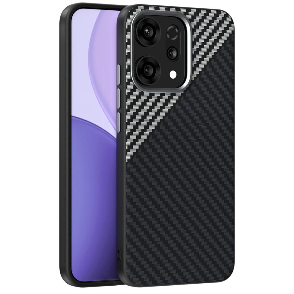 ABEEL For Oppo Reno14 5G (Global) Magnetic Case Carbon Fiber Texture Back Cover