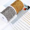 1M Stainless Steel 13mm Thin Stick Splicing Chain Gold Color Silver Color Link Chains DIY Necklace Handmade Craft Jewelry Making