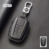 Genuine Leather Key Cover for Toyota: Compatible with Corolla, Camry, Avalon, Land Cruiser, and RAV4.