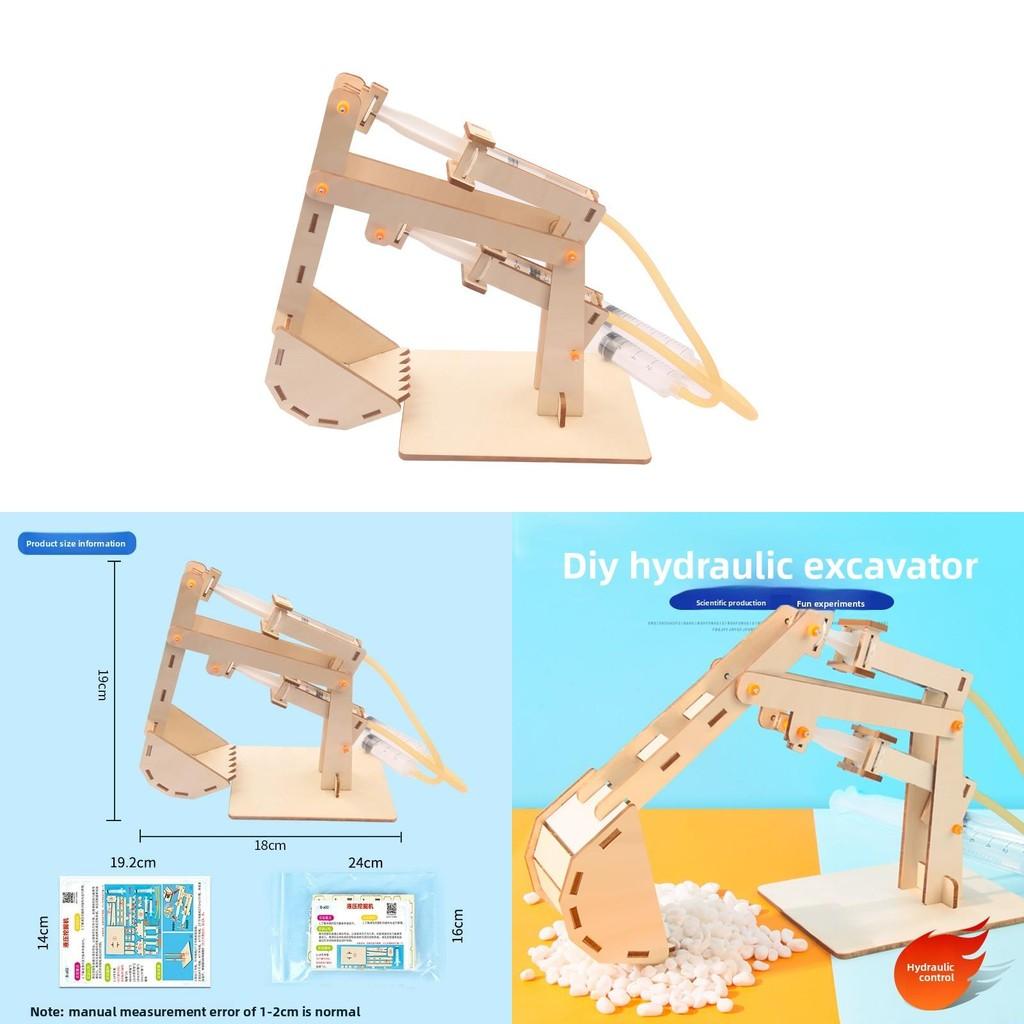 Stem Education Hydraulic Excavator Kit For Kids Diy Science Toy For Elementary Students