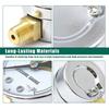 High Precision Pressure Gauge 0-30PSI Cooker Monitoring Instrument Stainless Steel Texture Suitable for Safe Monitoring