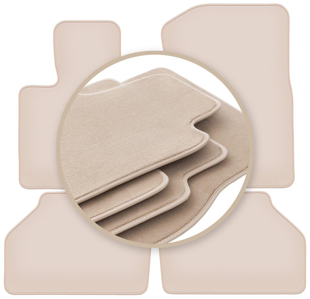 PREMIUM beige Fußmatten für: BMW X3 F25 SUV 2010-2017