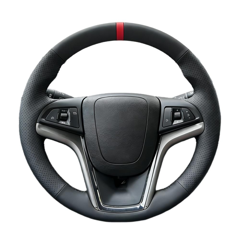 Hand Stitched Perforated Artificial Leather Steering Wheel Cover For Chevrolet Malibu Crekor Cruze Camaro Car Accessories