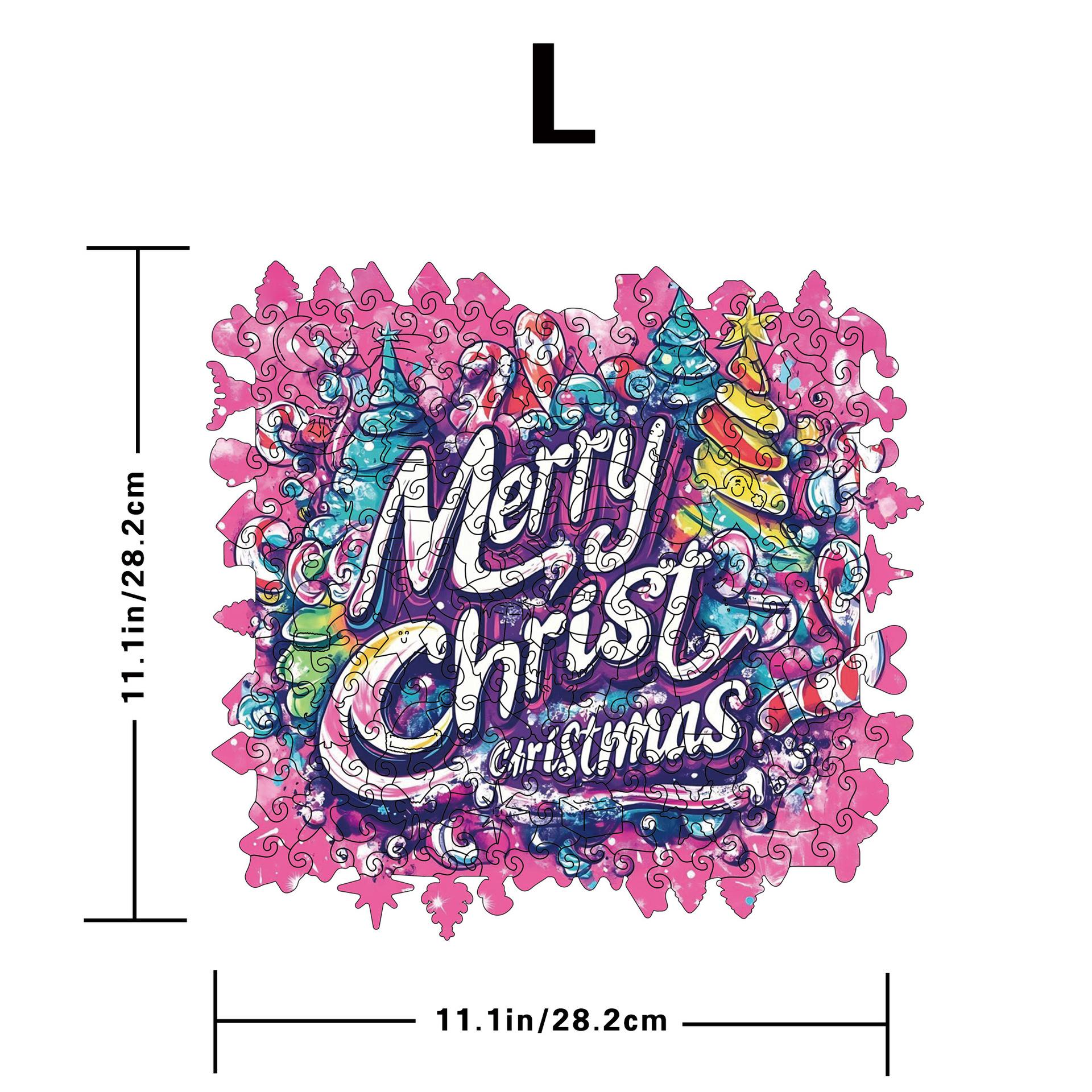 Merrychristmas Puzzle Toy Wooden Special-Shaped Piggy Bank Christmas Puzzle