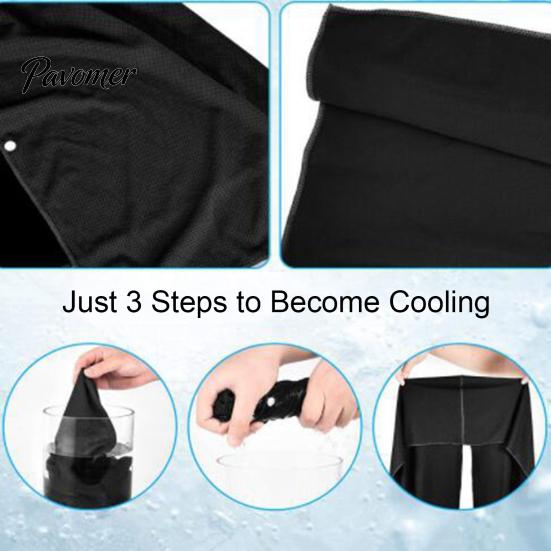 Reusable Cooling Towel Hoodie Sweat Absorption Extra Soft Sun Protection Quick Drying Neck Wrap Sports Supplies