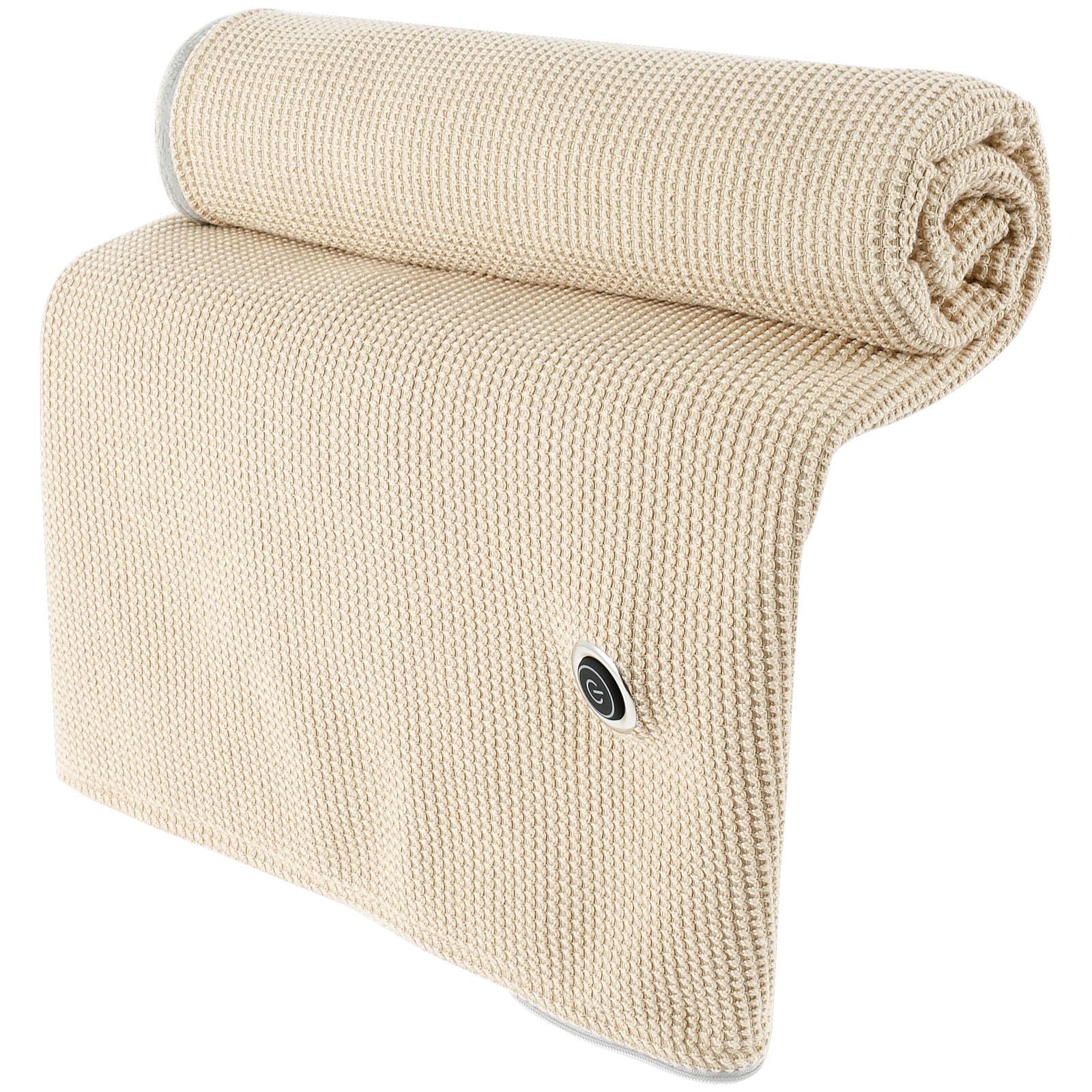 

Wearable USB Electric Heated Blanket 3 Heating Levels Fleece Heated Mat Shawl Home Office Warmer Portable Washable