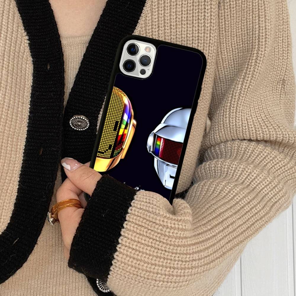 D-Daft Punk Band France PC+TPU Shockproof Protective Phone Case For IPhone17 14 15 16 Pro Max 13 12 11 17 Air